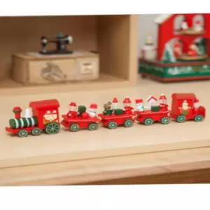 크리스마스 오너먼트 기차 장식소품 성탄 원목장식