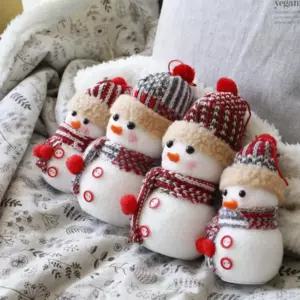 크리스마스 소품 벽걸이 2p 귀여운 인형 홈데코 장식 눈사람 트리