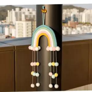 마크라메 만들기 무지개 파티 DIY 핸드메이드 활동 공예 장식 벽장식