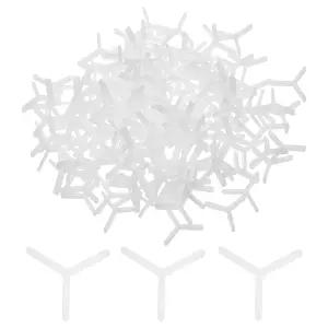 YELARXI 타일 스페이서 Y형 수평 도구 - 바닥 벽 세라믹 1.5mm 1/16인치 및 400피스 플라스틱 클리어용