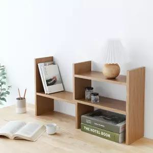데스크정리 원목책장 틈새 미니책장 길이조절 책꽂이