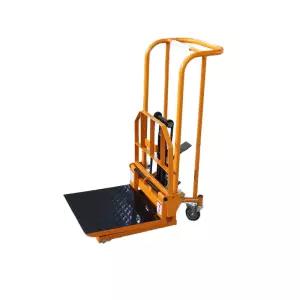 수동 미니지게차 소형 트럭 물류 팔레트 상하차 상승 핸드 트롤리 운반기