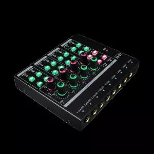 소형 클럽용 녹음 4-out 오디오 믹서 사운드카드 채널 4-in 미니 믹서 라인