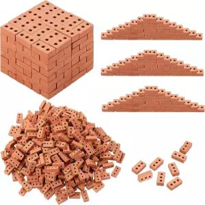 조경 공예 인형의 집 및 정원 액세서리를 위한 Woohome 200 PCS 미니 벽돌 - 사실적인 작은 블록(3개의