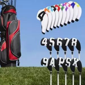 헤드커버 심플 골프채 커버 커버 웨지커버 10P