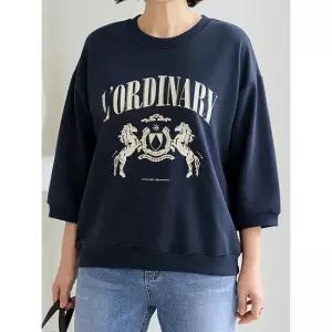 김여사, (신상) 레터링 7부 맨투맨티셔츠 1TS603308