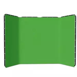 방송 라이브 배경 가림막 커튼 녹색 스크린 대형 카메라 휴대용 크로마키