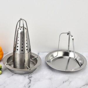 스테인레스 스틸 치킨 야외 바베큐 트레이 이동식 액세서리 로스트 가정용 기구 그릴