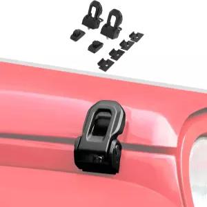 지프 랭글러 JK JKU JL 글래디에이터 JT 2007-2025 1쌍 후드 래치 잠금 핀 키트(잠금장치 없음)와 호환되는