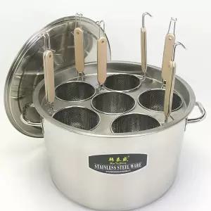 업소용 해면기 6구 소바면 냉면 건지기 304스텐 우동 세트