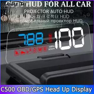 헤드업 디스플레이 HUD OBD2 GPS C500 T900 미러 프로젝터 자동차 속도계