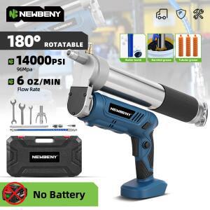 요피드라 180 ° 회전식 전동 그리스 건 14000PSI 고압 윤활 베어링 오일 인젝터 도구 마키타호환 배터리