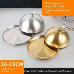 스텐냄비뚜껑 스텐 돔 멀티커버 스테인레스 스테이크커버 로스돔 손잡이