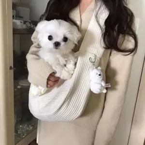 강아지 이동가방 천 슬링백 반려동물 포대기 고양이 Akv4+6WMS