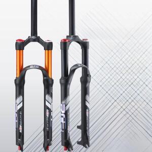 산악자전거 에어 포크 이중 챔버 댐핑 조절 퀵 릴리즈 샤프트 압력 충격 잠금 데드 프론트 서스펜션