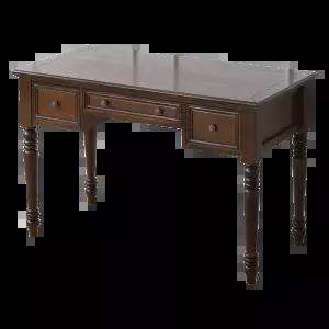 미국풍 원목 서재책상 수납형 컴퓨터용 앤틱 서랍형