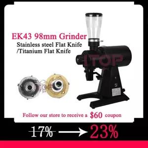 커피 머신 추출기 부품 악세사리 ITOP 단일 분쇄 깔때기 필터용 콩 연마기 98mm 스테인레스 스틸/티타늄 두