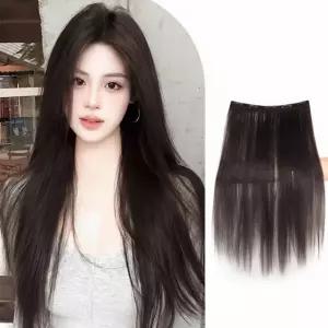 롱 헤어피스 브릿지 붙임머리 부분가발 60cm 똑딱이형