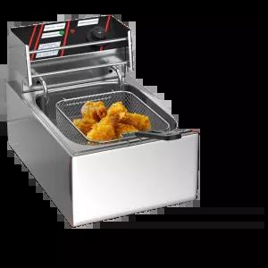 상업용 튀김기 전기 온도조절 튀김팬 노점용 단통 식당용