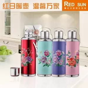 중국풍 보온병 빈티지 보온주전자 2L 레트로 손잡이 클래식 보온물병