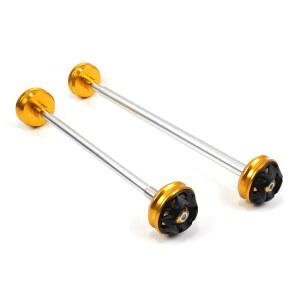 야마하 YZF R1 2009-2014용 아라시 액슬 슬라이더 휠 프로텍터 앞뒤 포크, 오토바이 액세서리 부품 골드