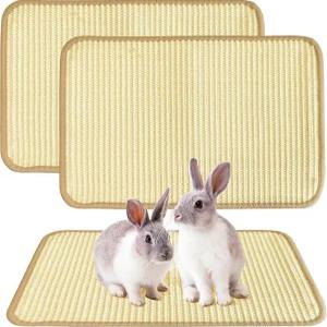 넥슬리타라 토끼 긁기 패드 케이지용 시살 매트 - 실내 씹기 장난감 및 침구용 2PCS 천연 손톱 16x12 인치