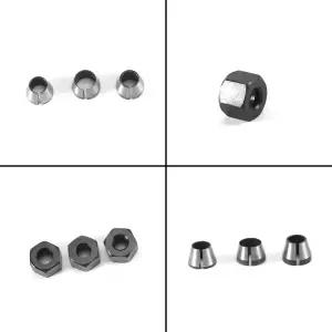 호환  AT14 3개 세트 라우터 콜렛 세트 척 헤드 어댑터 드릴 조각기 트리밍 전기 라우터 밀링 커터용