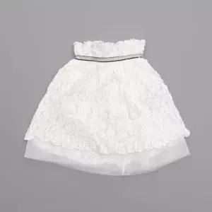 여아 키즈 주니어 밴딩 레이스 치마 공주 치마 XaE3+8bNu