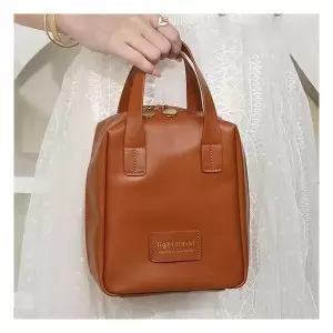 휴대용 가죽 여행용 화장품파우치 대용량 수납가방 272968