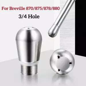 커피 머신 추출기 부품 악세사리 Breville 스팀 깍지 바리스타 액세서리용 밀크 폼 노즐 3-4 홀 BES870/878