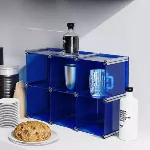 릴 찬장 머그컵 진열장 3단 피규어 투명 디스플레이 보관함