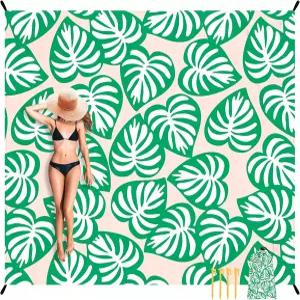 여행 캠핑 하이킹을 위한 알람모어 비치 담요 방수 모래 방지 매트 경량 야외 피크닉