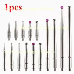 호환   M1.4 M1.6 M1.8 M2 나사 2mm 헤드 외경 15mm 44.5mm 길이 루비 헤드 핀 게이지 마이크로 팁 레버 다