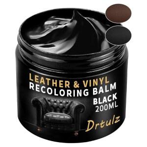 검은색 가죽 리컬러링 밤, 가구용 수리 키트, 스크래치 제거기, 소파용 색상 복원기, 카시트, 신발 - 긁히고 색 바랜 가죽을 위한 염료