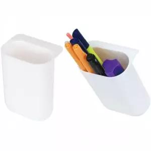 비움 부착형 펜홀더 반투명 화이트 준비물 만들기 사 박스포장 만들기