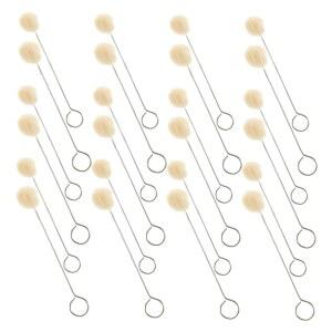 Homoyoyo 60pcs 울 볼 클리닝 브러시 도구 천 염색 도버 도포 제작 금속