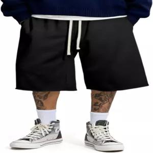 JMIERR 2026 남성 배기 스웨트 반바지 경량 언더 무릎 캐주얼 로우 밑단 드로스트링 Y2K 루즈핏 짐