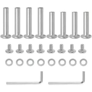 Qjaiune 8PCS 인라인 스케이트 휠 나사 6mm OD 롤러 베어링 및 소켓 블레이드 교체 하드웨어 액슬