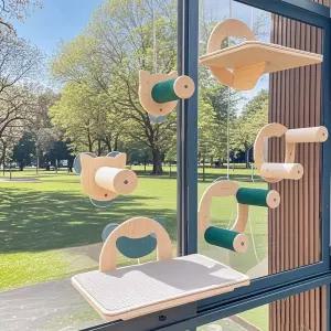 고양이창문해먹 선반 부착형 창문해먹 침대 해먹 그네 유리창 튼튼한 부착