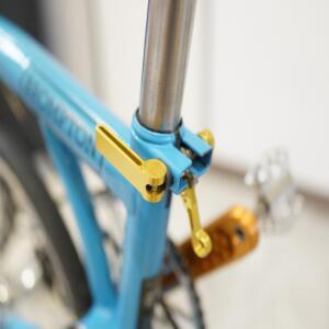 Brompton용 유니온 잭 접이식 자전거 CNC 시트포스트 클램프, 영국 국기 시트 액세서리, 8 가지 색상