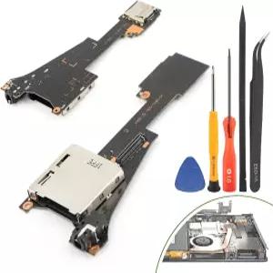 닌텐도 스위치용 OLED 게임 카트리지 카드 리더 교체용 NS HEG-SUB-01 마이크로 SD 슬롯 트레이 헤드폰 잭