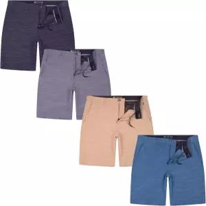 Visive 남성 올인원 4팩 9인치 하이브리드 골프 반바지 - 캐주얼 플랫 프론트 드레스 퀵 드라이 스트레치