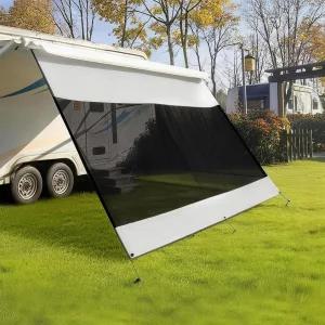 CYLAND RV 차양 스크린 8피트×10피트 3인치 11피트 적합 메쉬 옥스포드 선크림 모터홈 캠핑 전체 키트가
