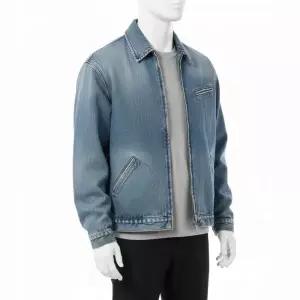 MSGM 25 페이디드 데님 자켓 워싱 청자켓 3840MH232