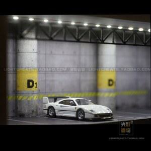 1 64 주차장 자동차모형 전시장 E형 자동차 스튜디오