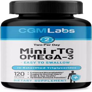 CGMLABS rTG 오메가-3 Fish Oil 120 소프트젤