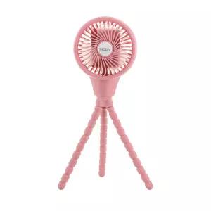 다리 조절이 가능한 누비 진동 유모차 팬 - 카시트 및 놀이마당용 3단 휴대용 액세서리 여름 여행 필수품