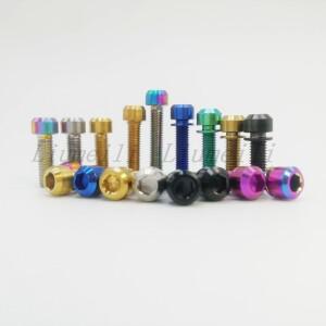 Liumeili 티타늄 Ti M5x16/18/20/25mm 육각 소켓 둥근 머리 볼트 자전거 줄기 핸들 바 1pc