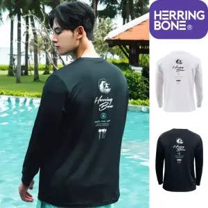 남자 세미 루즈핏 긴팔 래쉬가드 스윔웨어 빅사이즈 수영복 비치웨어 상의 RI380M - RI380 웨이트 2299854