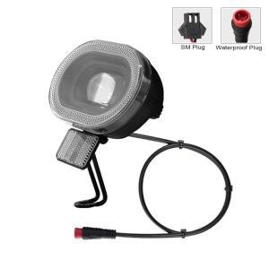 DH010 헤드 라이트 자전거 높은 슈퍼 밝은 100Lux 12V-48V 승마 액세서리 2Pin SM/방수 플러그 전면 램프